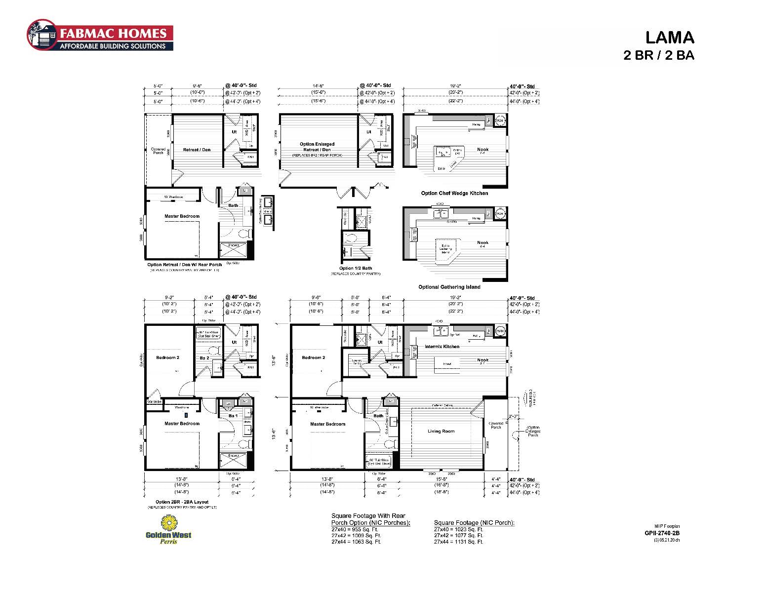 New floor plan for the Lama